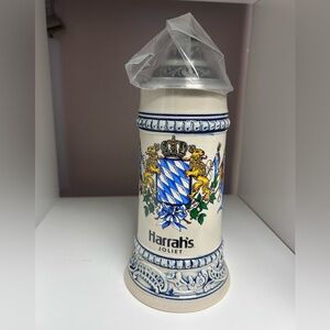 Blue and White‎ Ceramic Stein